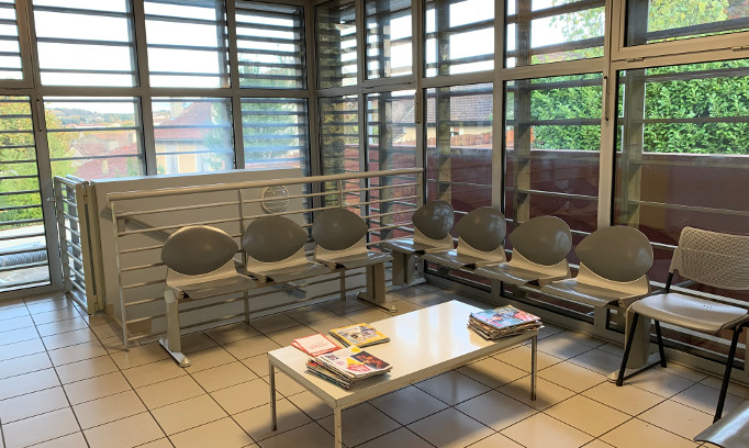Vue de l'interieur du centre